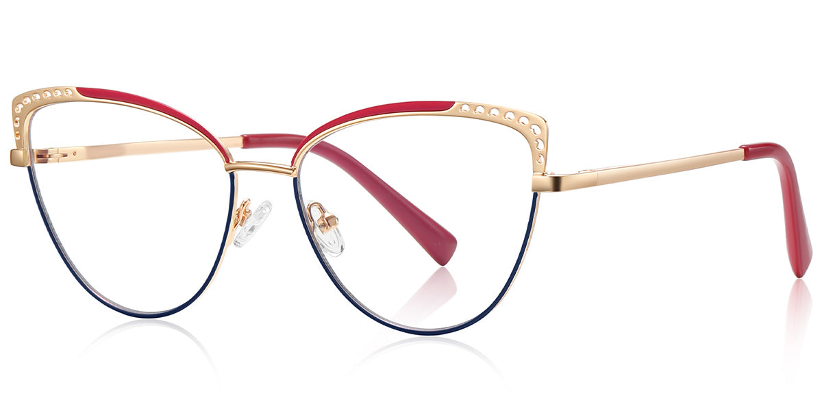Sofia – Pattern-Red Glasses