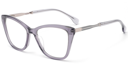 Victoria – Translucent-Grey Glasses