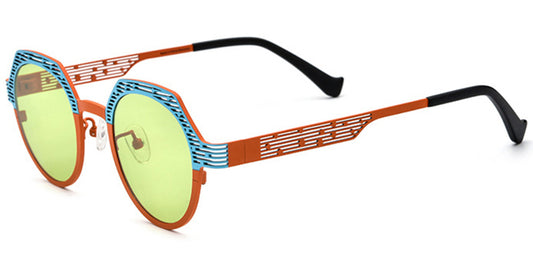 Topeka – Pattern-Blue Sunglasses