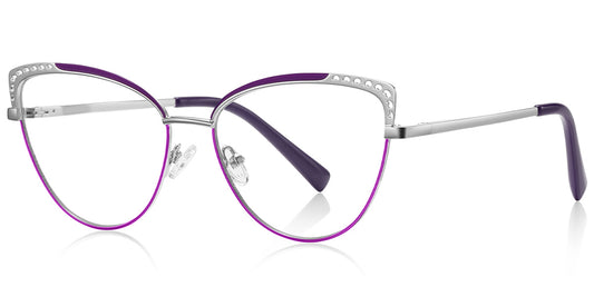 Sofia – Pattern-Purple Glasses