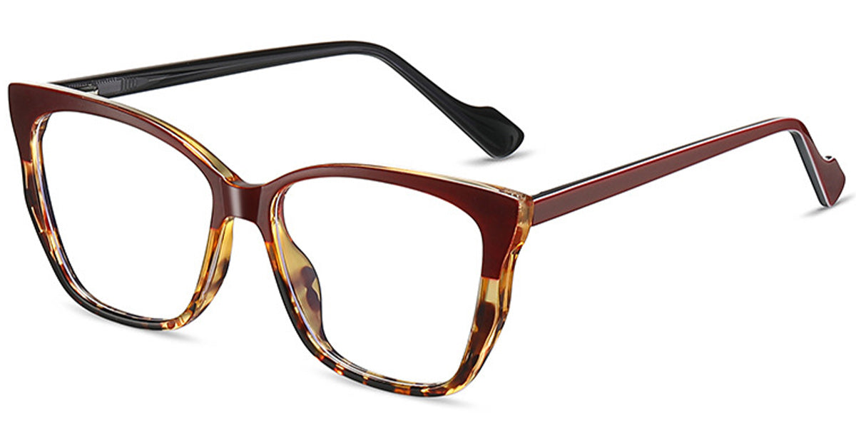 Elmina – Pattern-Brown Glasses