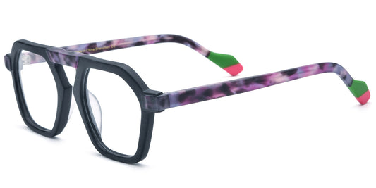 Accra – Pattern-Black Glasses