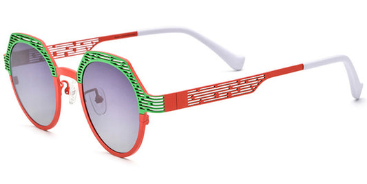 Topeka – Pattern-Green Sunglasses