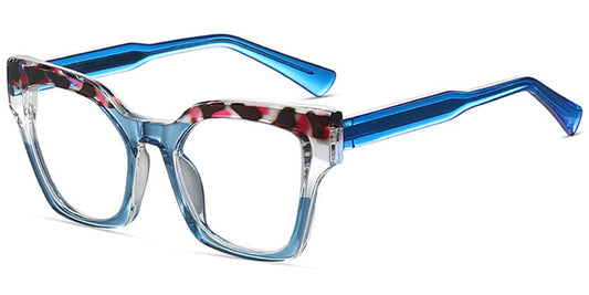 Lusaka – Pattern-Blue Glasses