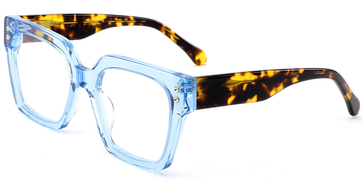 Visby – Translucent-Blue Glasses