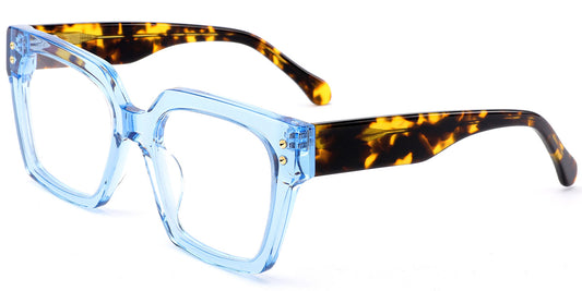 Visby – Translucent-Blue Glasses