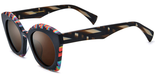Sequim – Pattern-Black Sunglasses