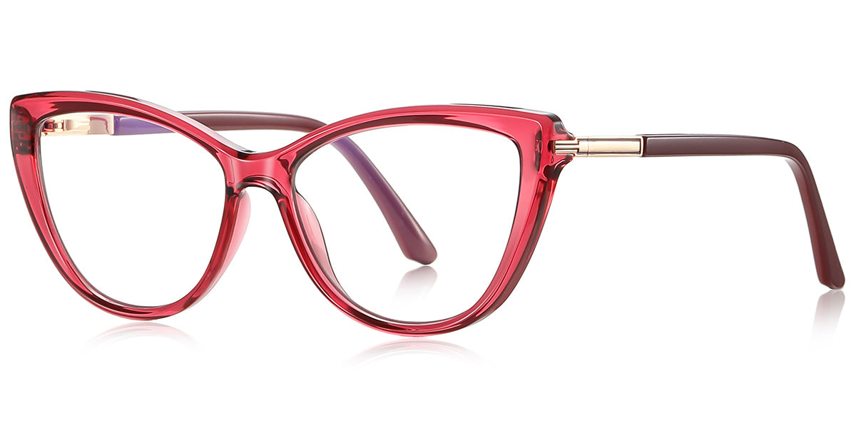 Clare – Translucent-Red Glasses