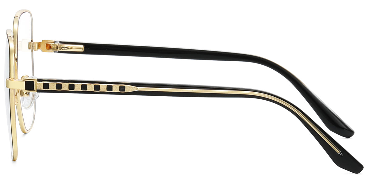 Antigua – Black-Gold Glasses