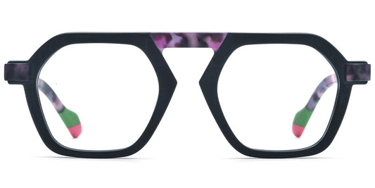 Accra – Pattern-Black Glasses
