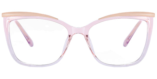 Valencia – Translucent-Pink Glasses