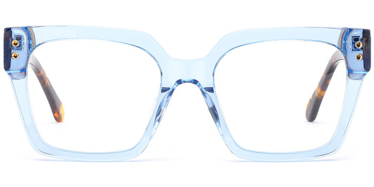 Visby – Translucent-Blue Glasses