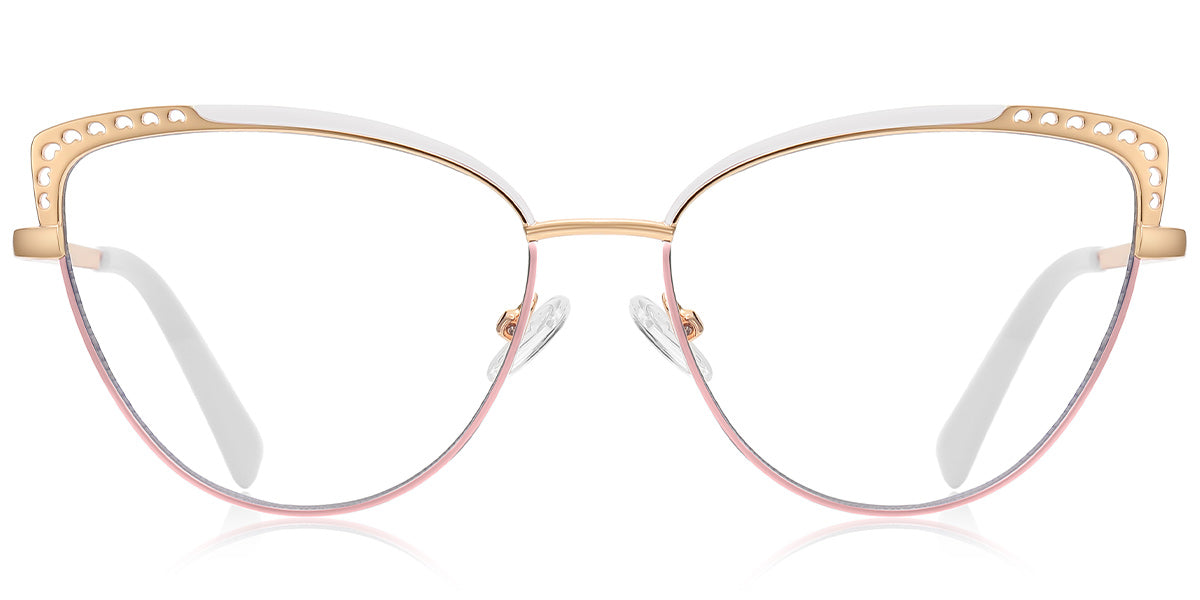 Sofia – Pattern-White Glasses