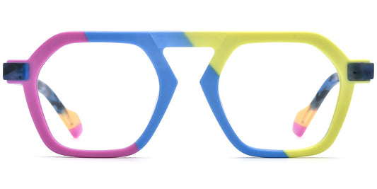 Accra – Pattern-Blue Glasses