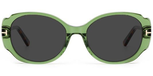 Kasama – Translucent-Green Sunglasses