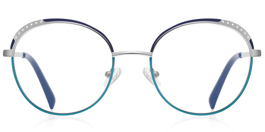 Rosario – Pattern-Blue Glasses