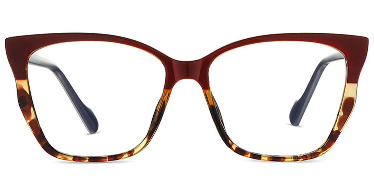 Elmina – Pattern-Brown Glasses