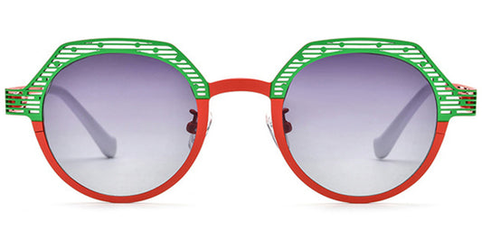 Topeka – Pattern-Green Sunglasses