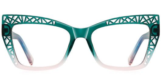Valletta – Gradient Green Glasses