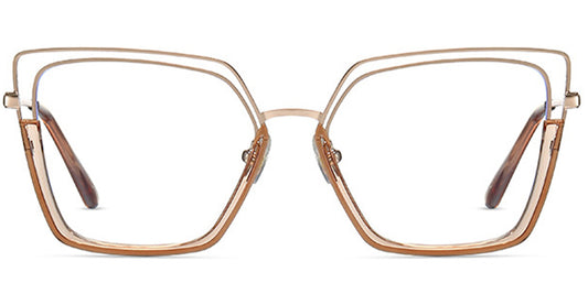 Esteli – Translucent-Brown Glasses