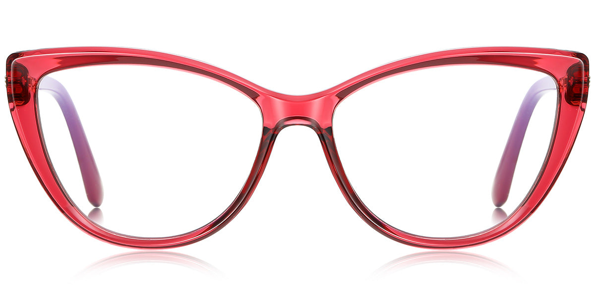 Clare – Translucent-Red Glasses