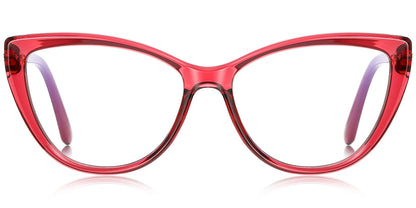 Clare – Translucent-Red Glasses