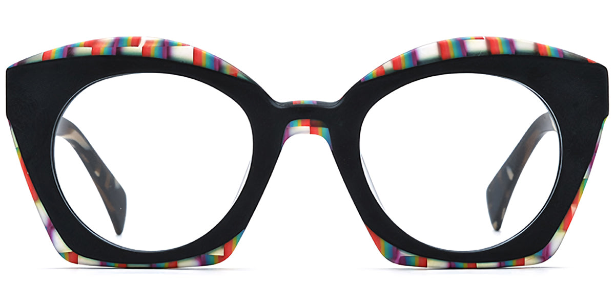 Sequim – Pattern-Black Glasses