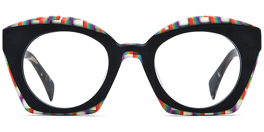 Sequim – Pattern-Black Glasses