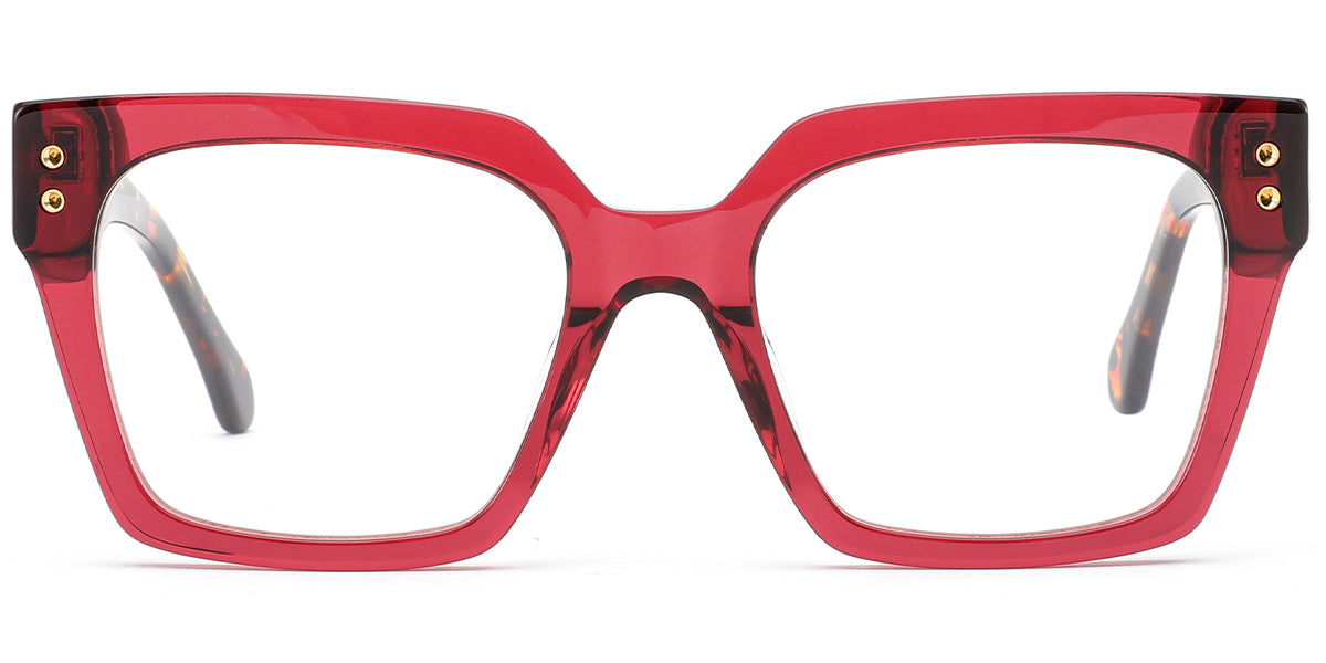 Visby – Translucent-Red Glasses