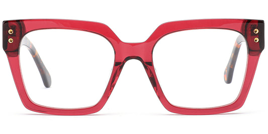 Visby – Translucent-Red Glasses