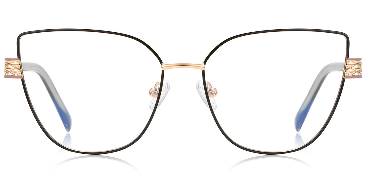 Petra – Black-Gold Glasses