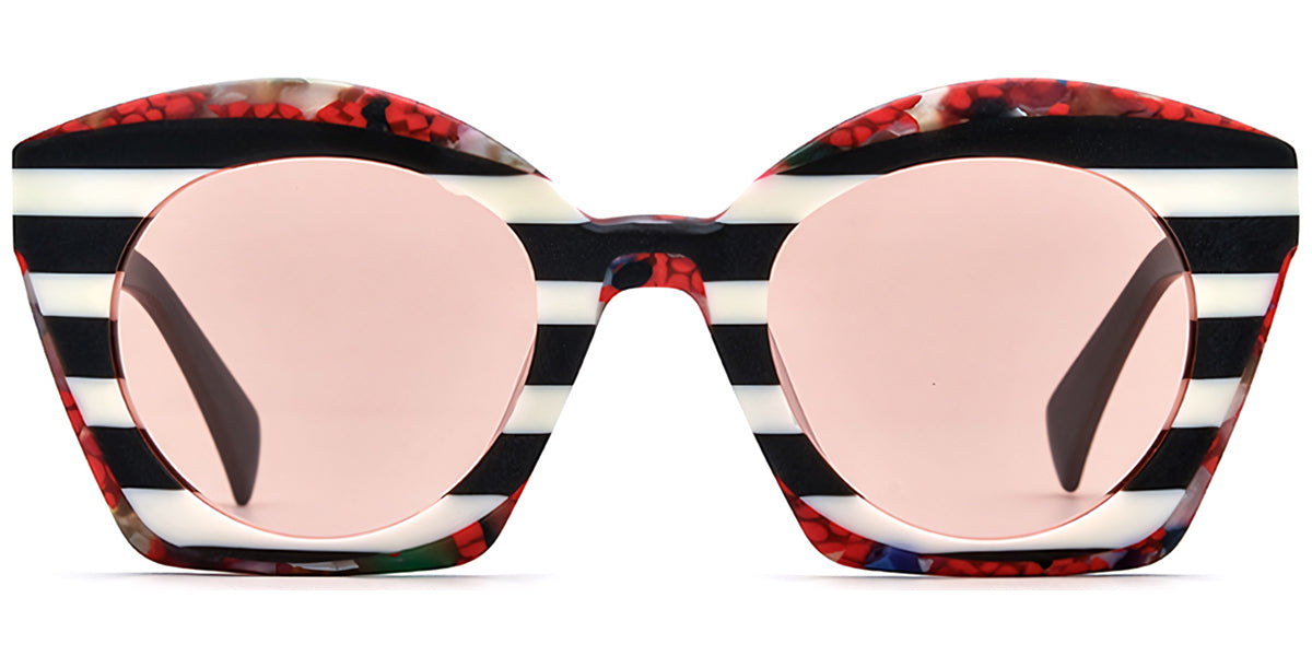 Sequim – Pattern-White Sunglasses