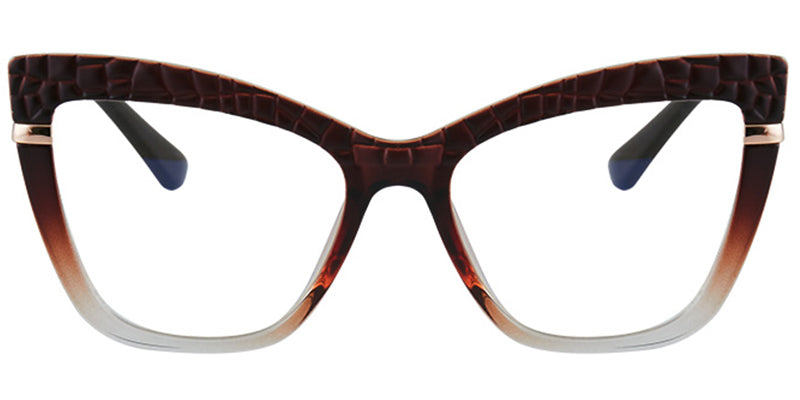 Zaria – Translucent-Brown Glasses