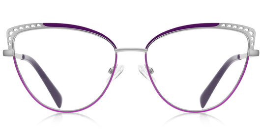Sofia – Pattern-Purple Glasses