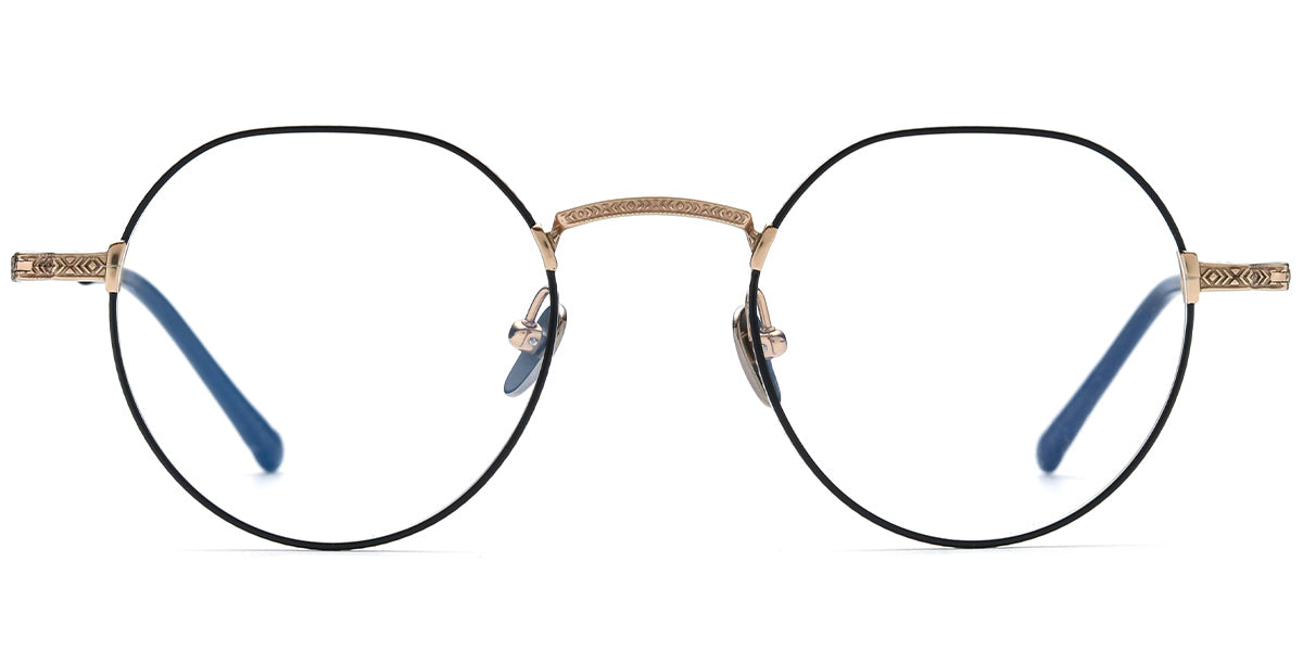 Cambridge – Black-Gold Glasses