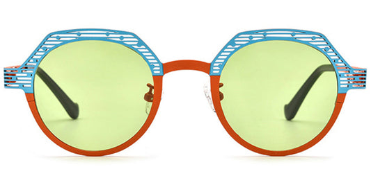 Topeka – Pattern-Blue Sunglasses