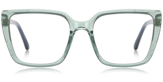 Oia – Translucent-Green Glasses