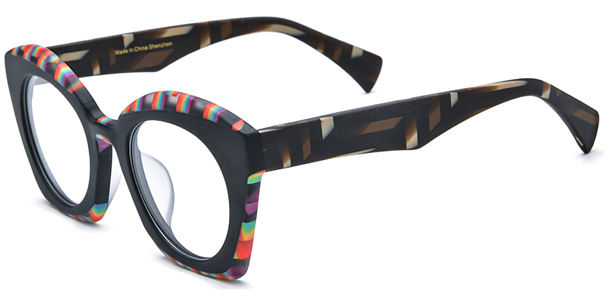 Sequim – Pattern-Black Glasses