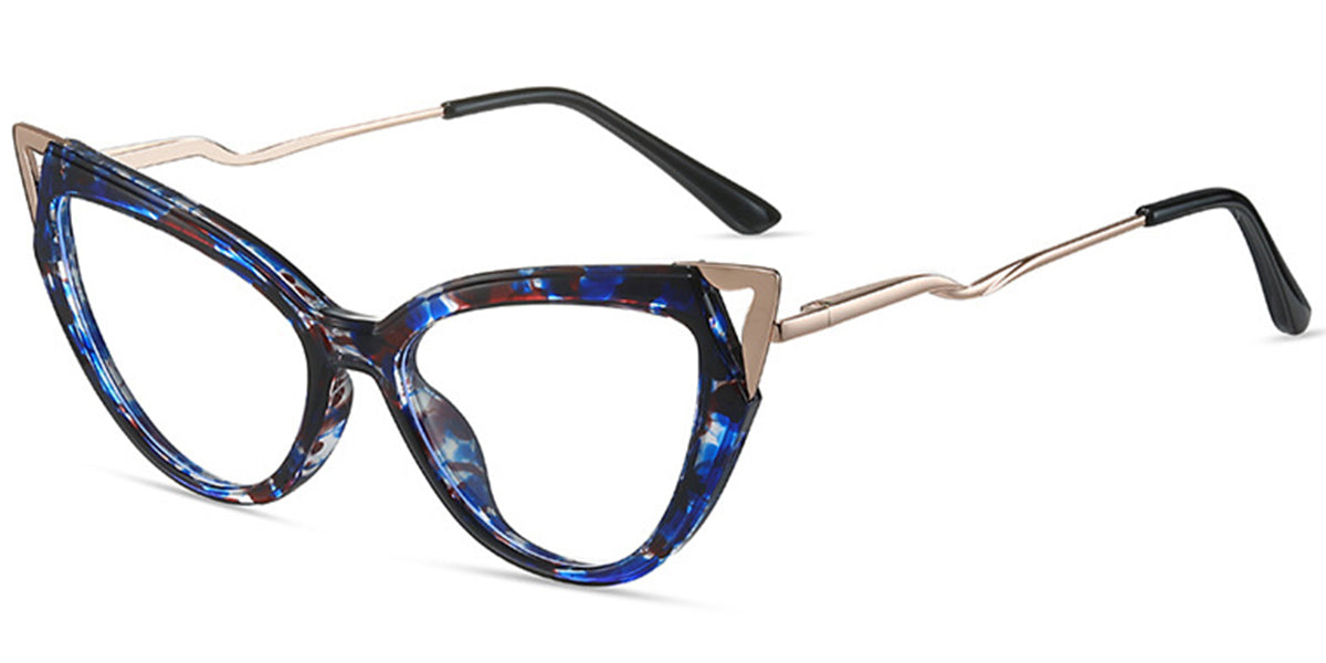 Catania – Pattern-Blue Glasses