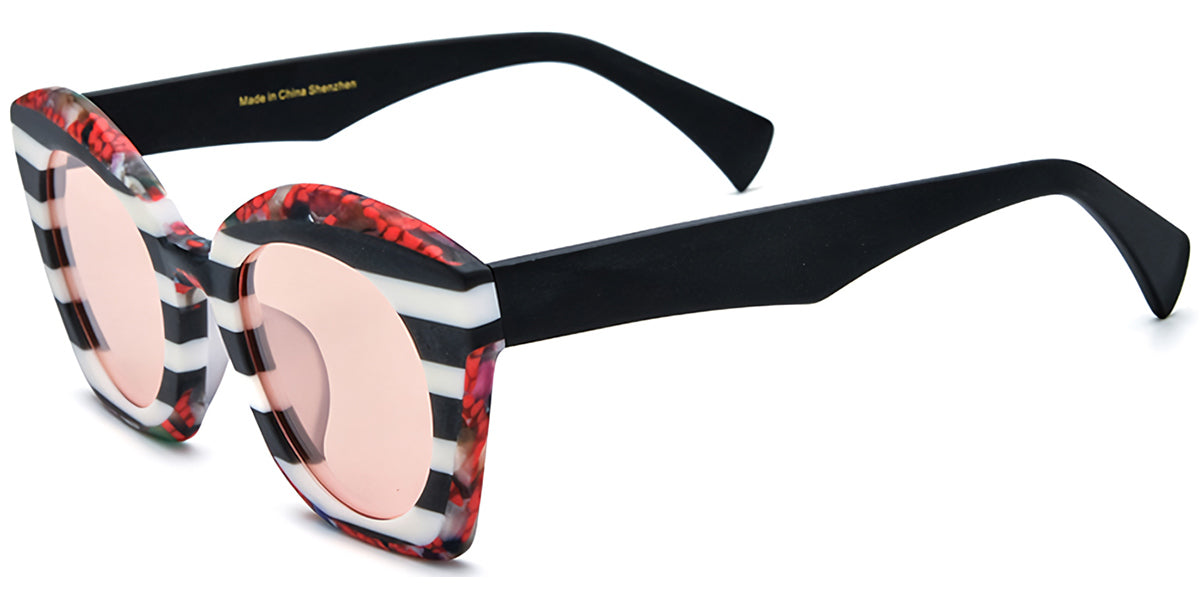 Sequim – Pattern-White Sunglasses