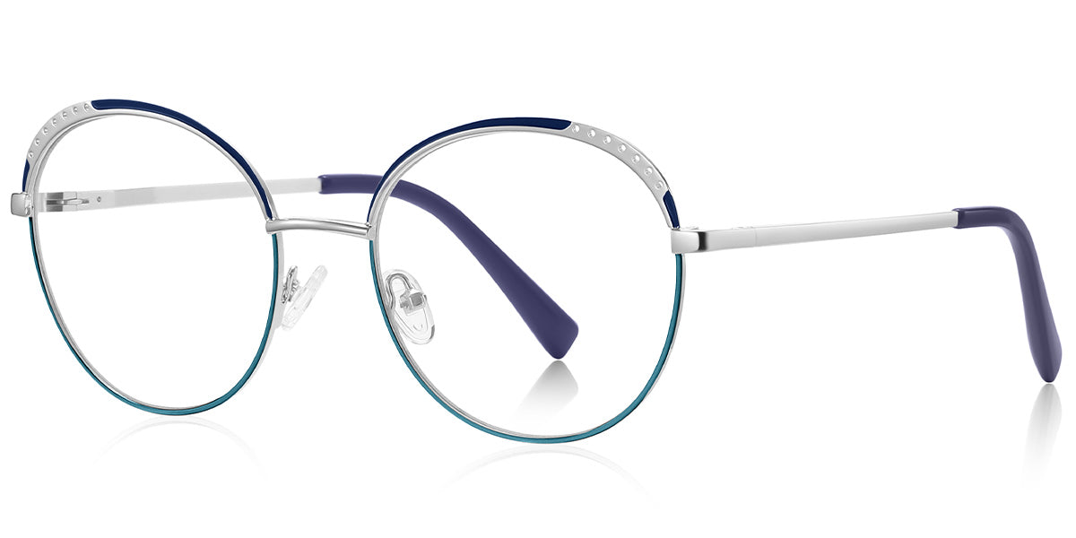 Rosario – Pattern-Blue Glasses