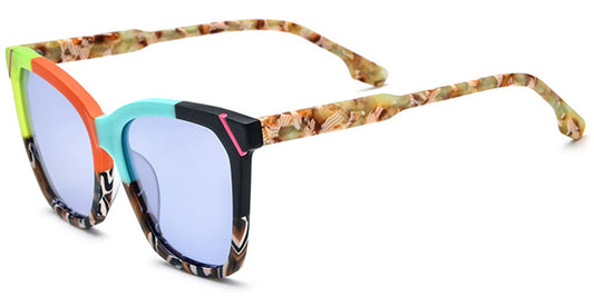 Tena – Pattern-Orange Sunglasses