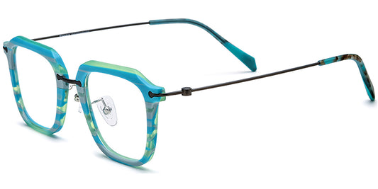 Dijon – Pattern-Blue Glasses