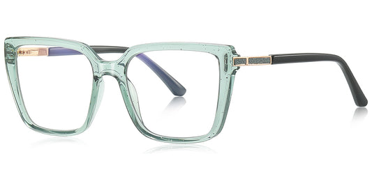 Oia – Translucent-Green Glasses