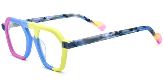 Accra – Pattern-Blue Glasses
