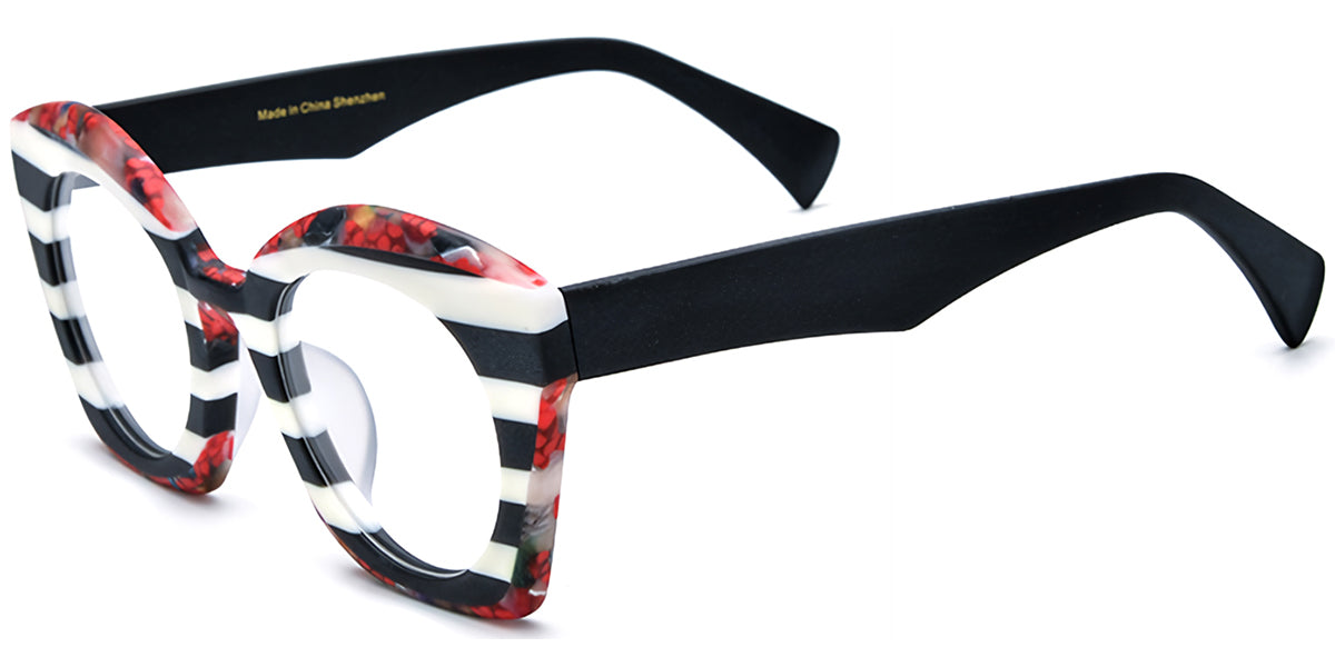 Sequim – Pattern-White Glasses