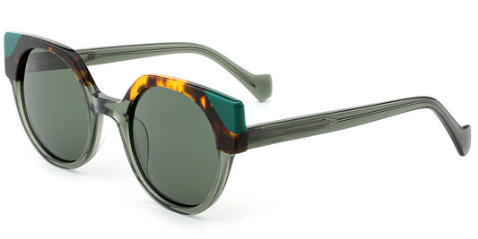 Minsk – Pattern-Green Sunglasses