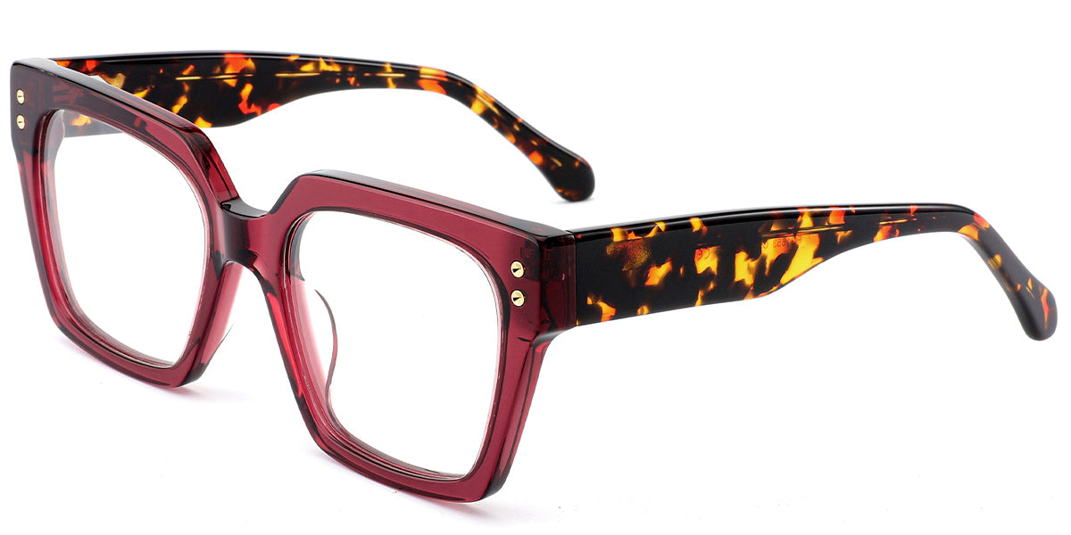 Visby – Translucent-Red Glasses