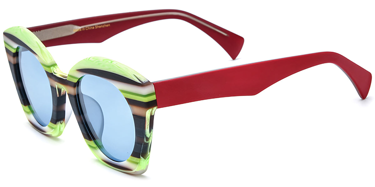 Sequim – Pattern-Green Sunglasses