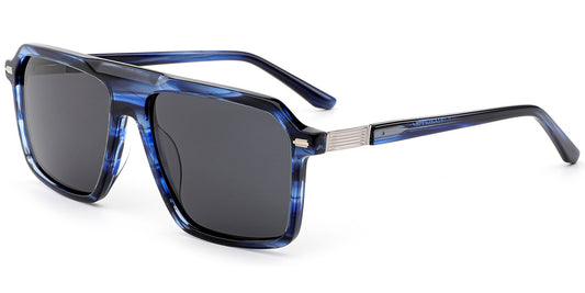 Avarua – Pattern-Blue Sunglasses
